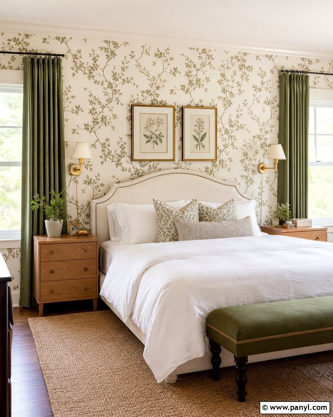 Cream Botanical Wallpaper - 40 Wallpaper Colour Ideas