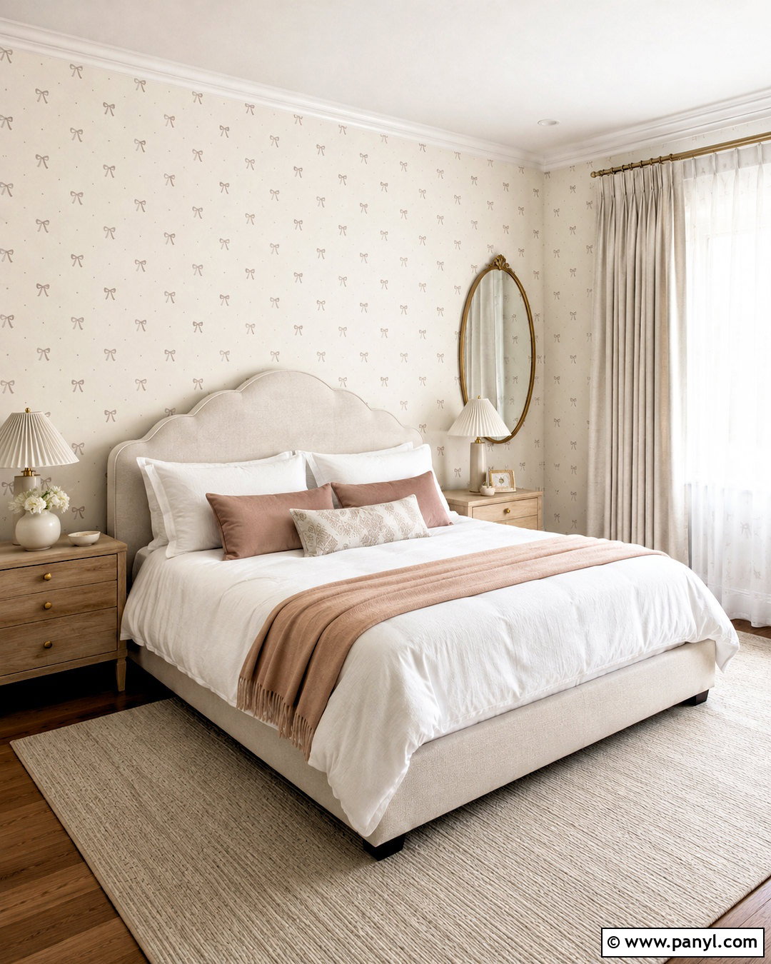 Cream Bow Wallpaper - 20 cute neutral wallpapers