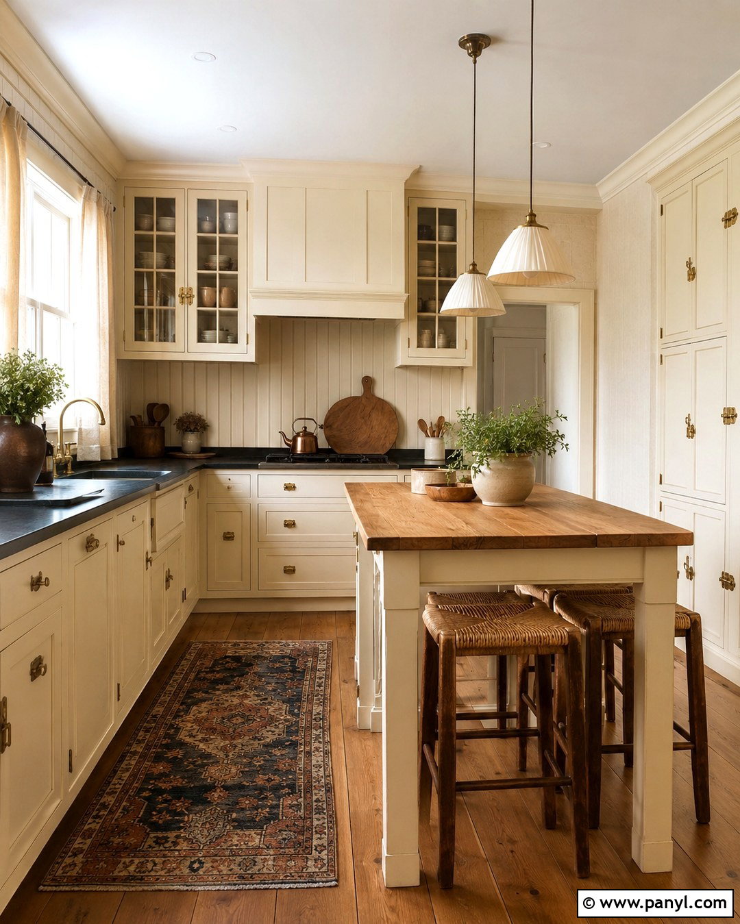Cream Cabinets Matching Cream Walls - 20 Cabinets Matching Wall Color Ideas
