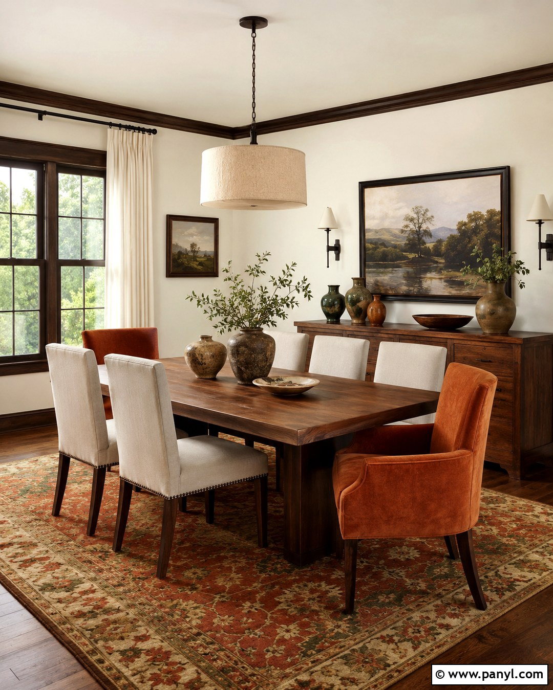 Cream Dining Room Walls With Dark Brown Trim - 20 Cream Walls With Dark Brown Trim Ideas