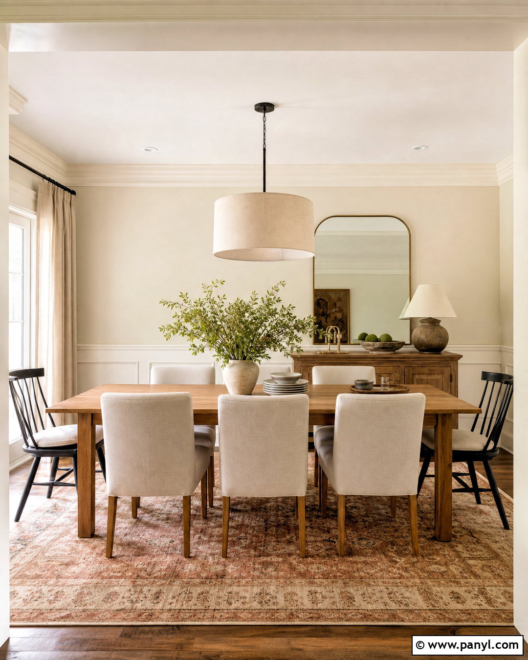 Cream Dining Room - 20 light room color ideas