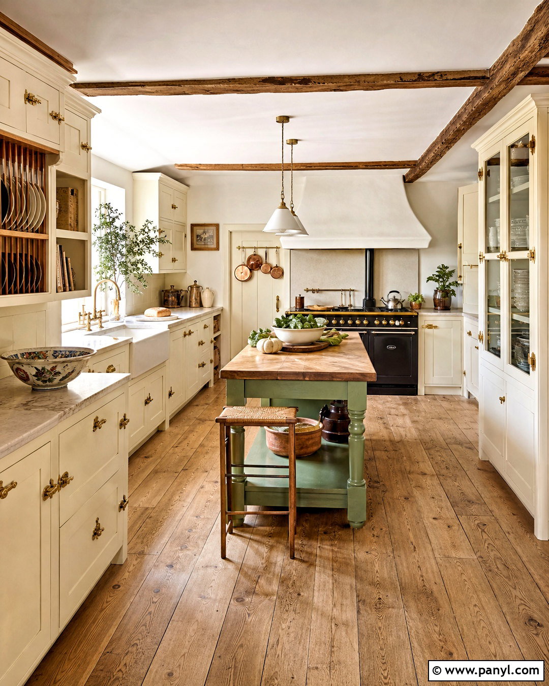 Cream English Country Kitchen - 20 cream kitchen ideas