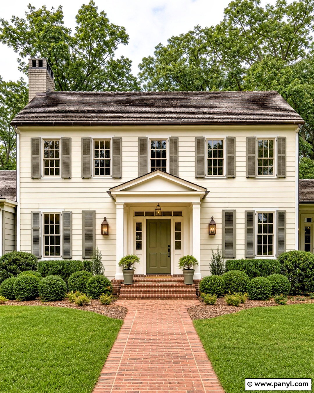 Cream Exterior House Paint - 20 external house paint colors