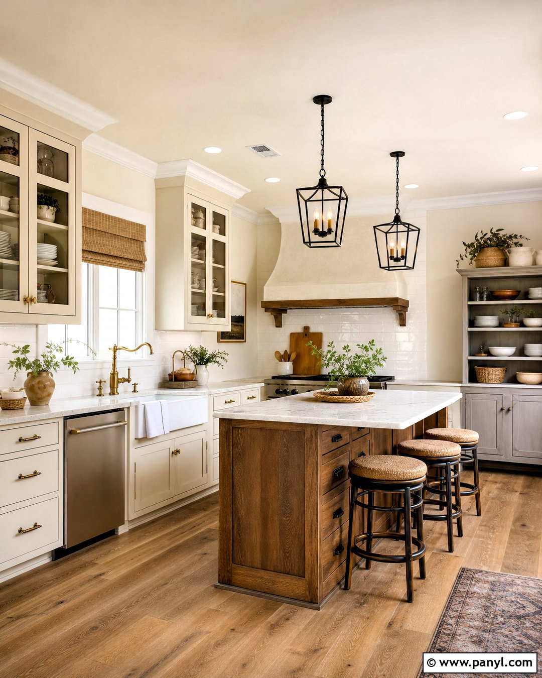 Cream Farmhouse Kitchen - 20 kitchen aesthetic ideas