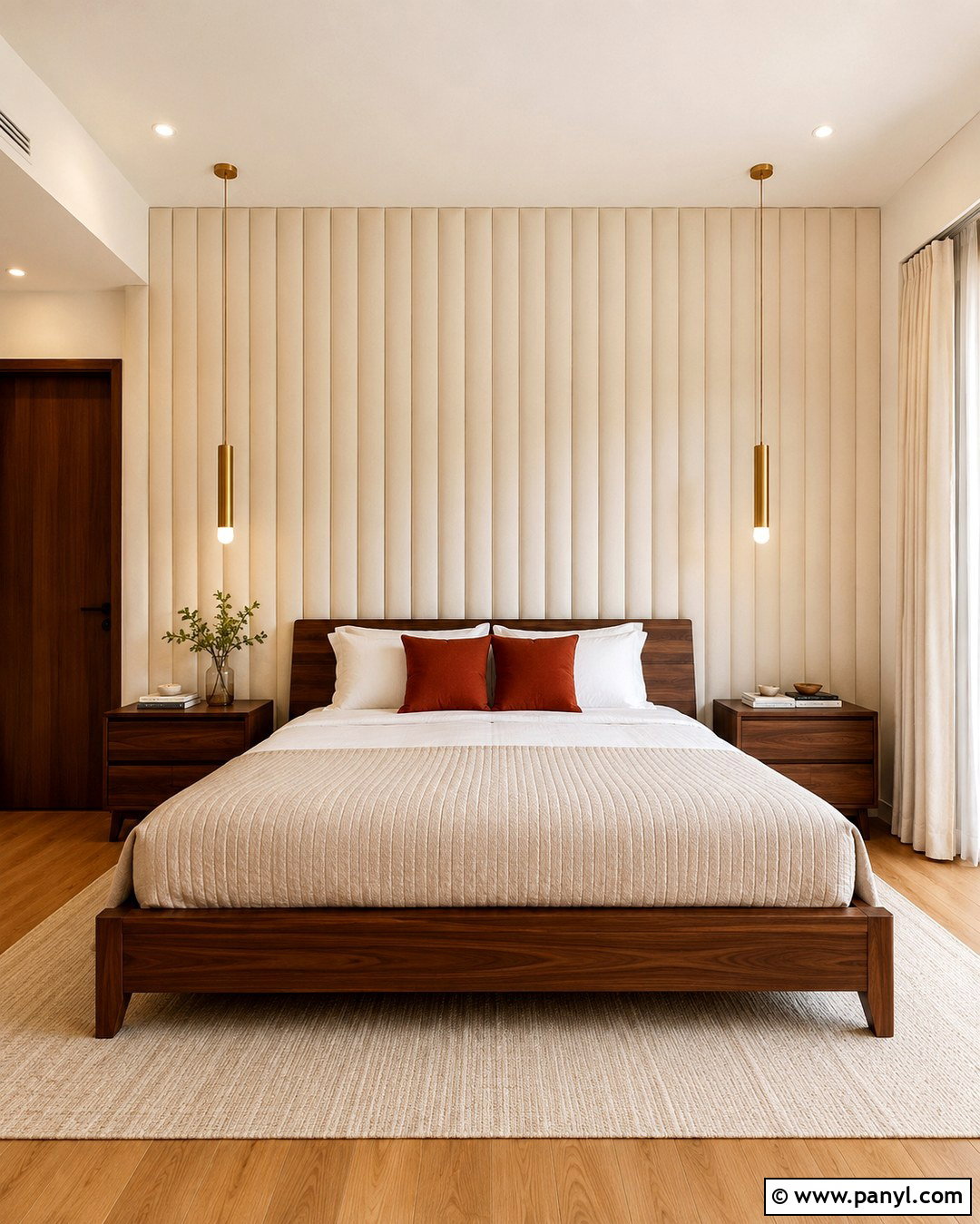 Cream Fluted Panel Feature Wall - 20 Cream Feature Wall Ideas