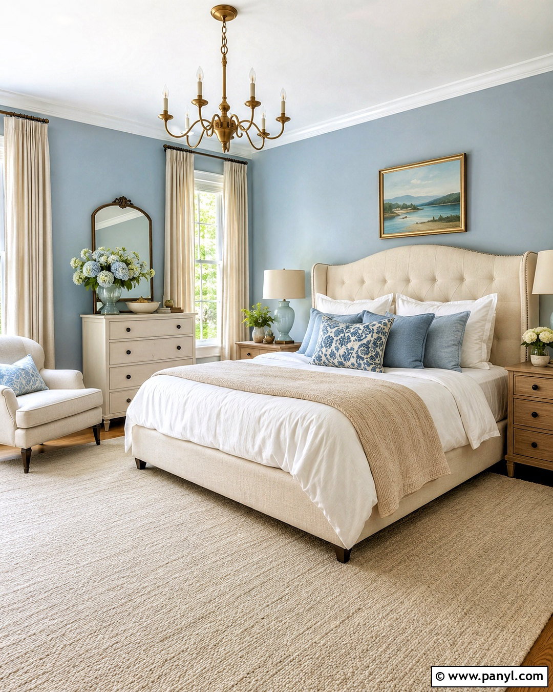 Cream Furniture With Light Blue Walls - 20 What Goes With Light Blue Walls