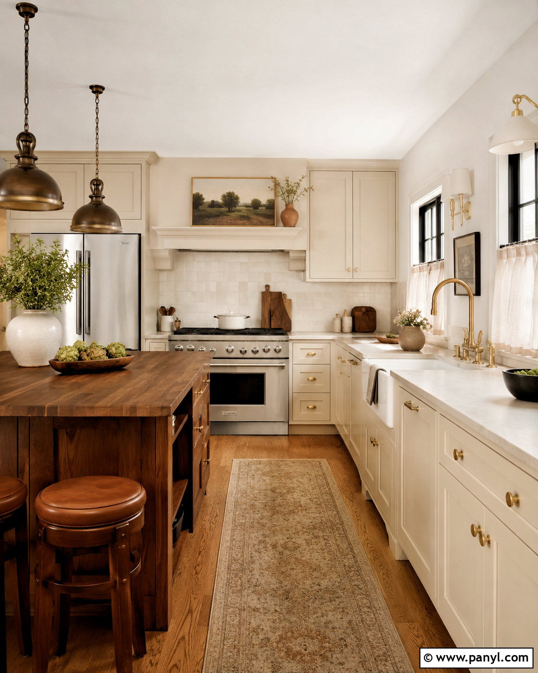 Cream Kitchen Cabinets - 20 neutral kitchen cabinet colors