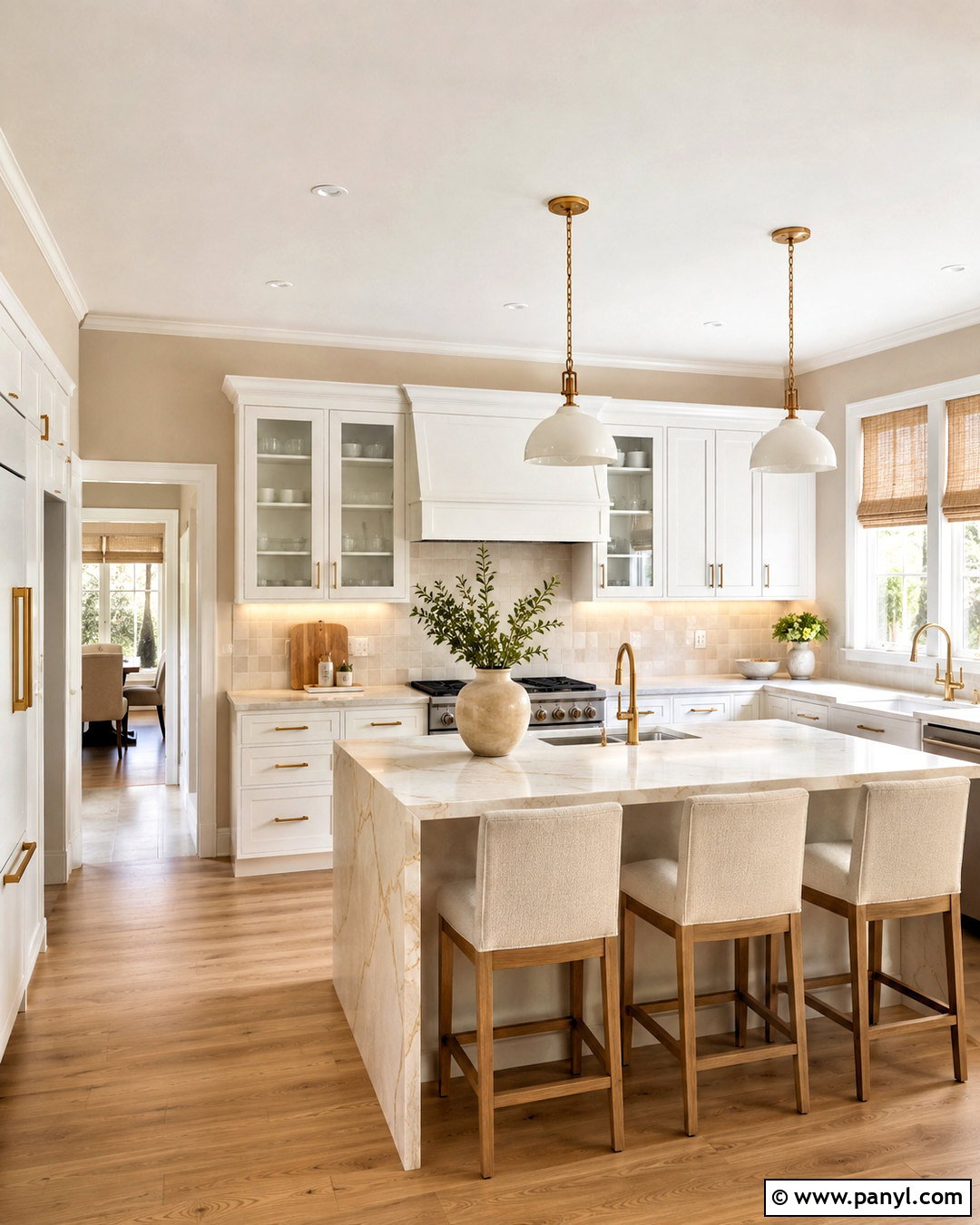 Cream Kitchen Walls With White Cabinets - 40 kitchen wall color ideas