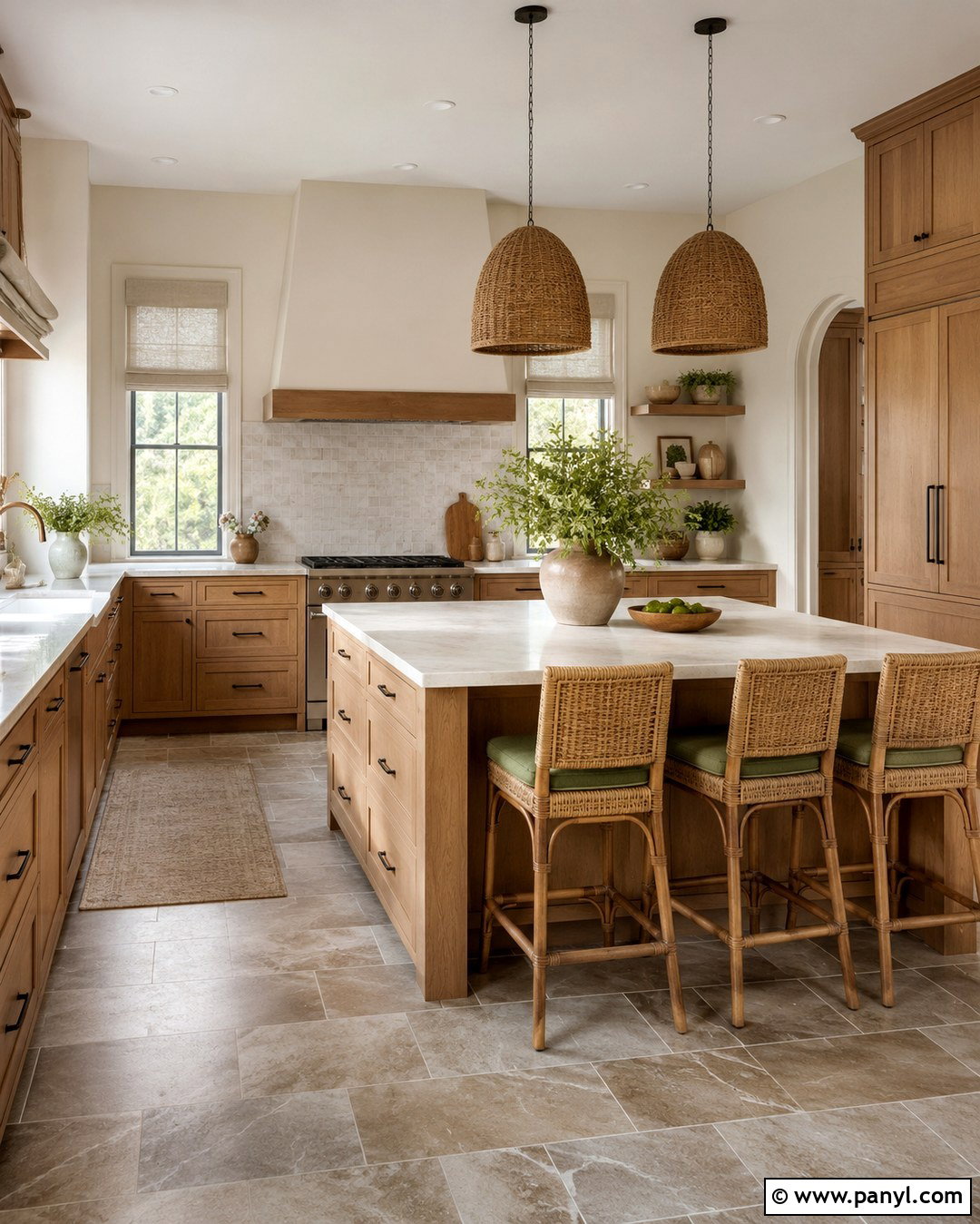 Cream Kitchen Walls - 20 Kitchen Wall Colours With Oak Cabinets