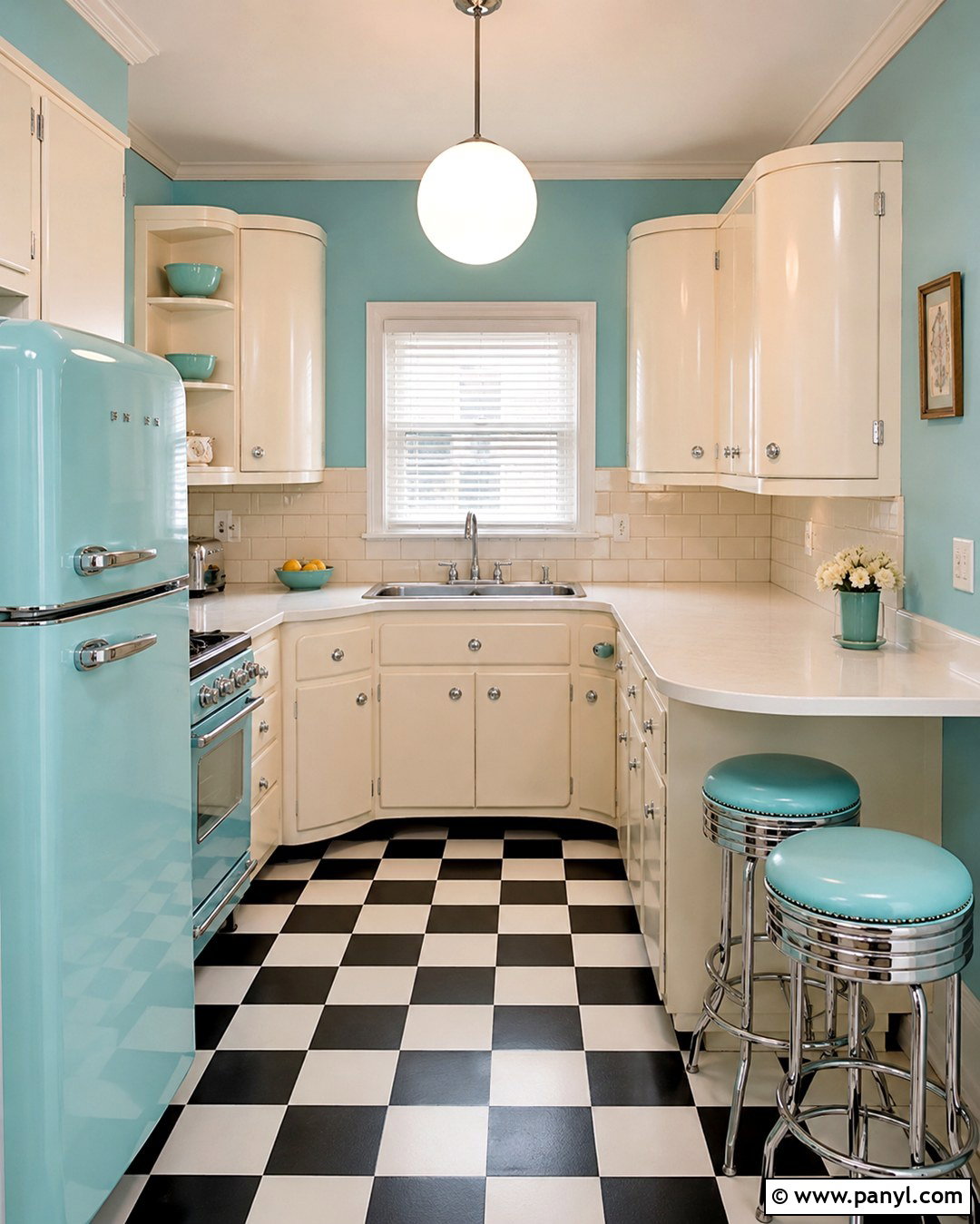 Cream Kitchen With Aqua Blue Walls - 20 Cream Kitchen Blue Walls