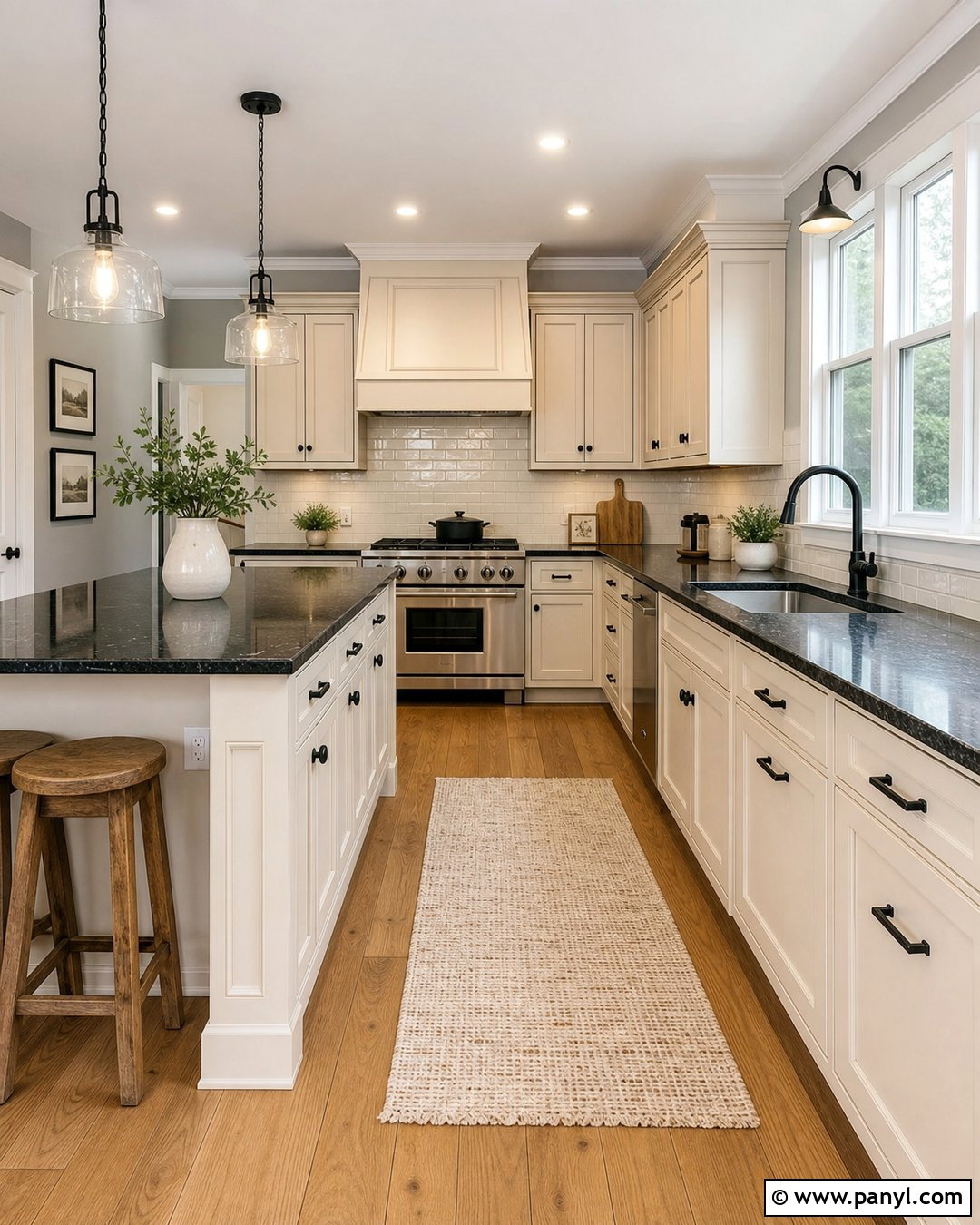 Cream Kitchen With Black Granite Counters - 20 Cream Kitchen With Grey Walls