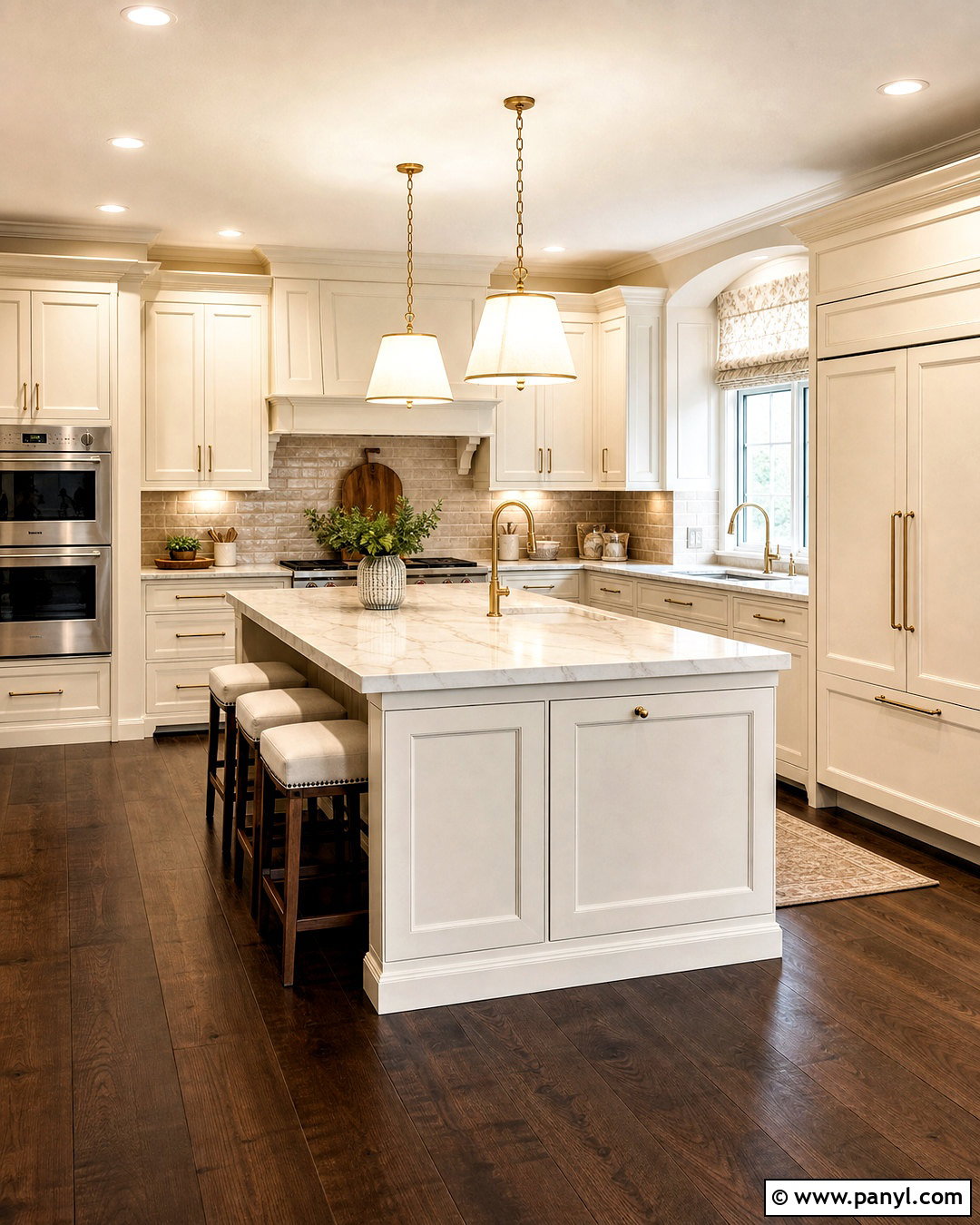 Cream Kitchen With Dark Wood Floors - 20 cream kitchen ideas