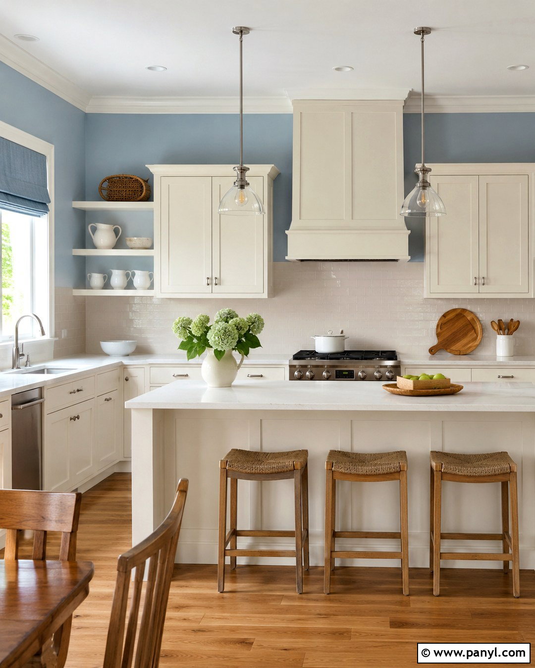 Cream Kitchen With Pale Blue Walls - 20 Cream Kitchen Blue Walls