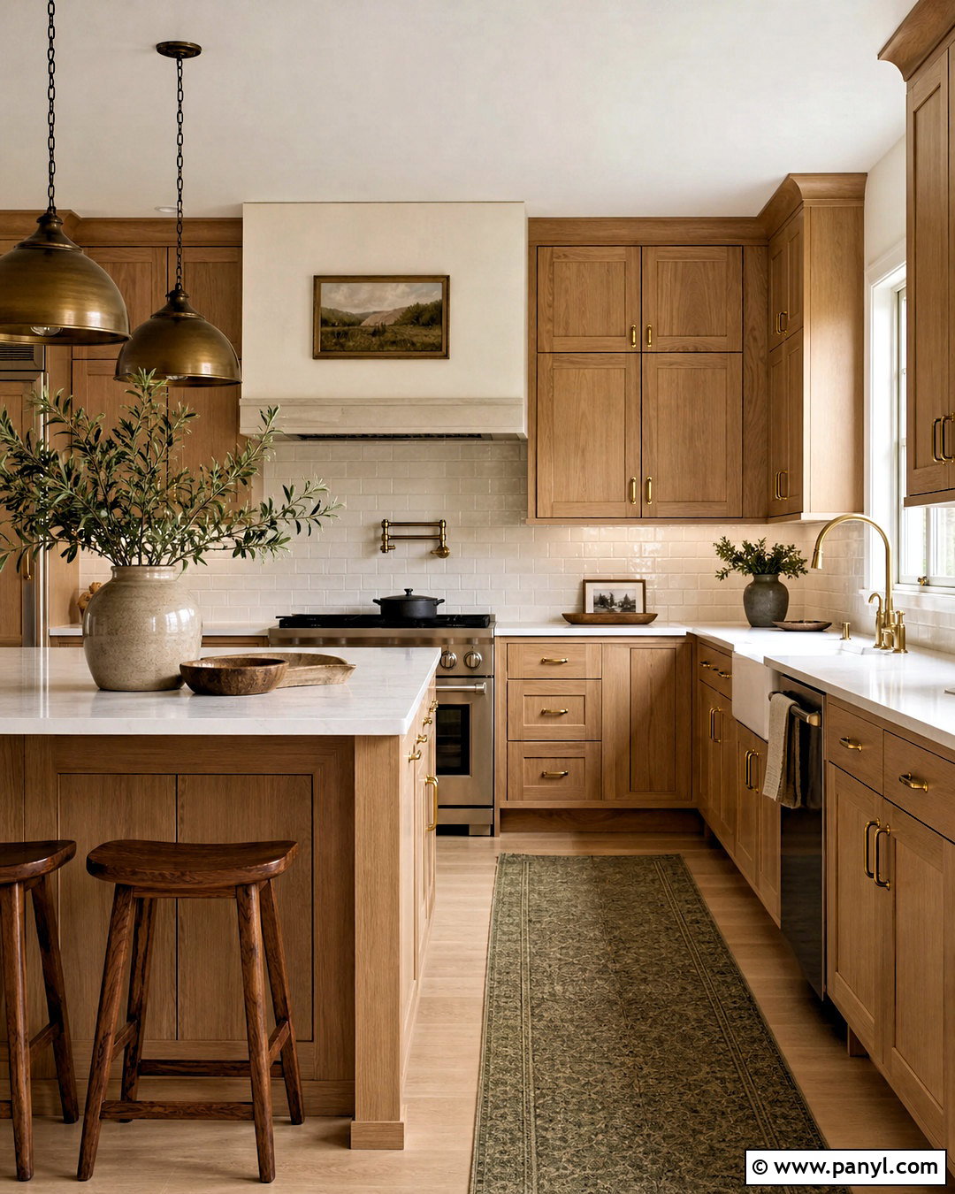 Cream Kitchen With Wood Cabinets - 20 cream wall paint ideas