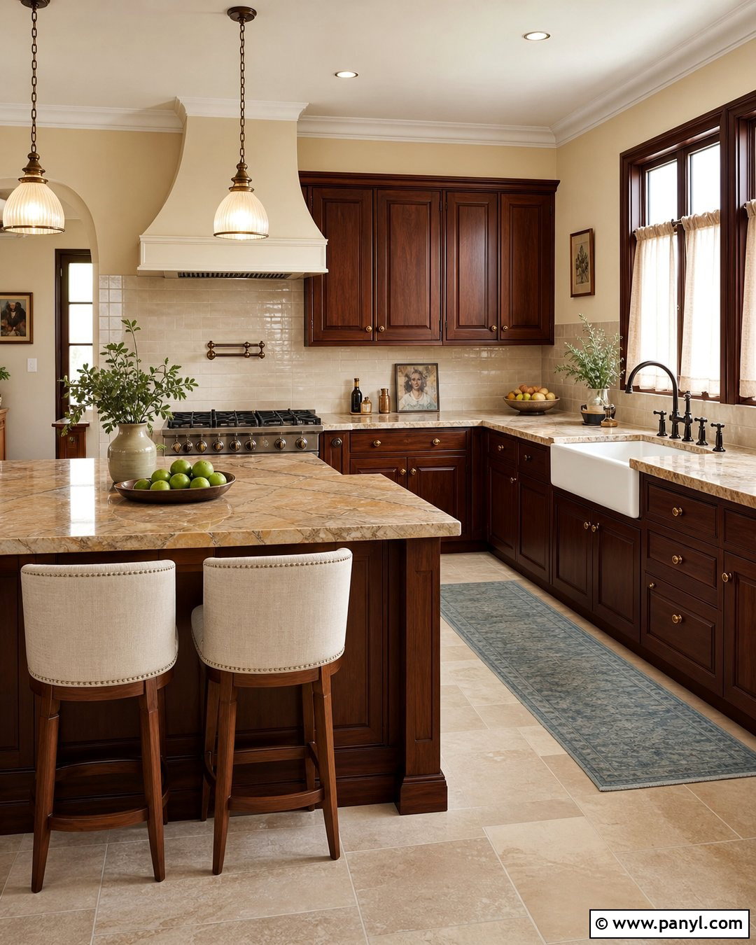 Cream Kitchen With Wood Cabinets - 25 Kitchen Colors With Wood Cabinets