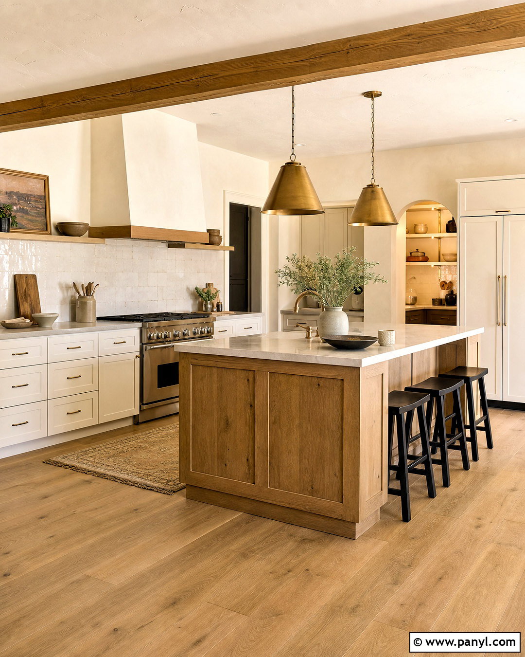 Cream Knockdown Texture Farmhouse Kitchen - 20 knockdown texture walls