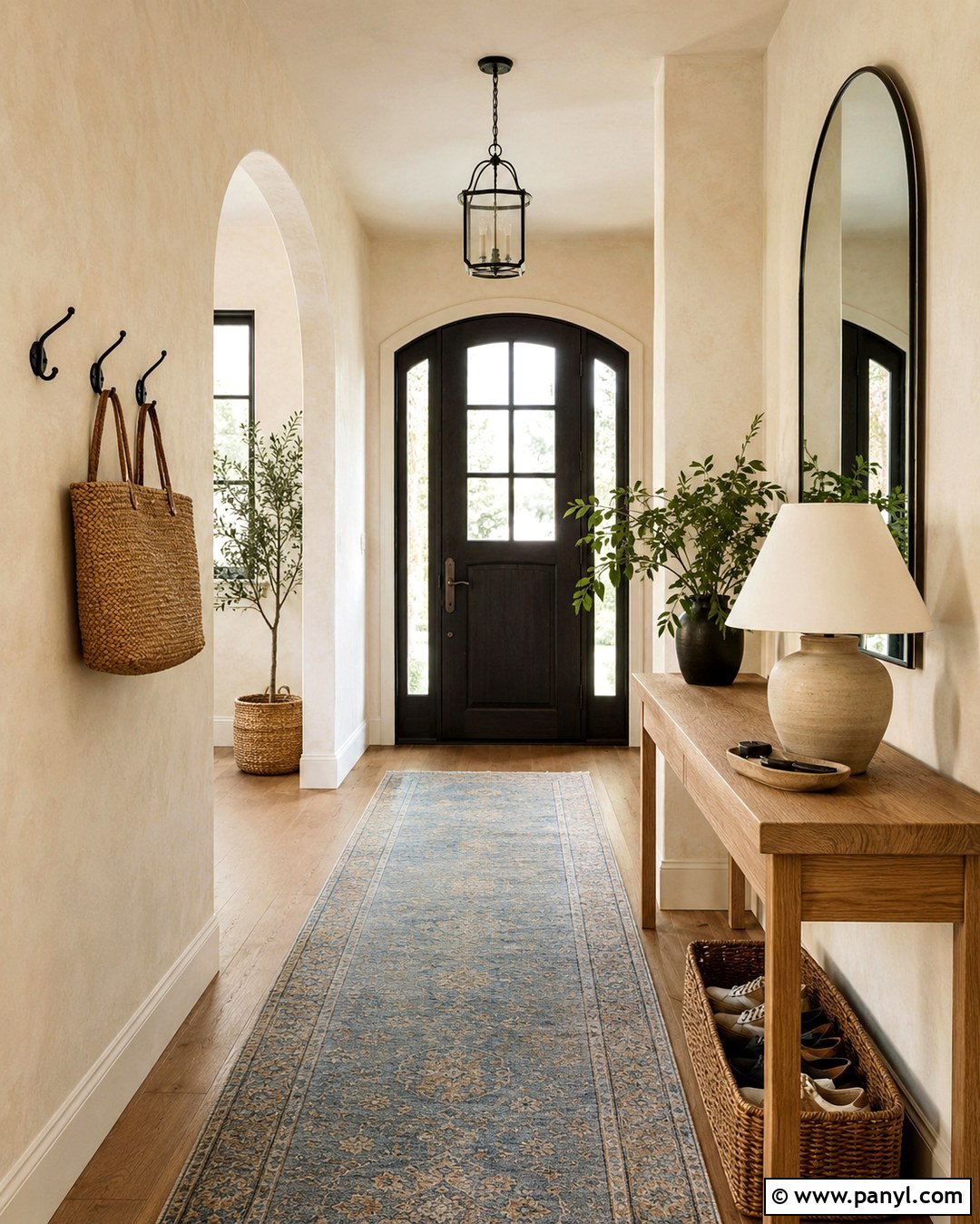 Cream Limewash Entryway - 20 Limewash Painted Walls
