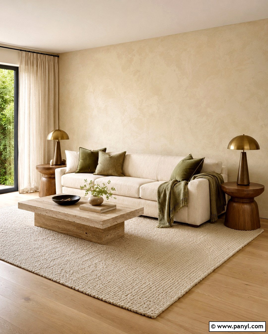 Cream Limewash Feature Wall - 20 Cream Feature Wall Ideas