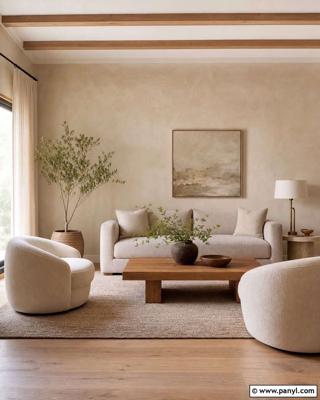 Cream Limewash Living Room - 30 cream limewash walls