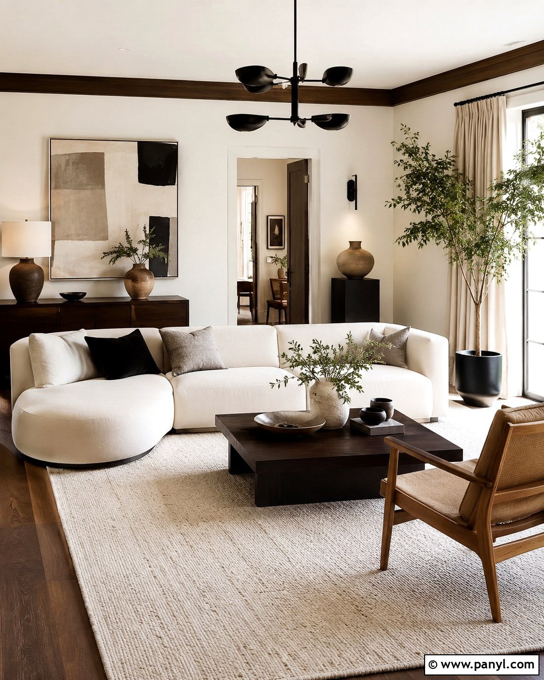 Cream Modern Room With Dark Brown Trim - 20 Cream Walls With Dark Brown Trim Ideas
