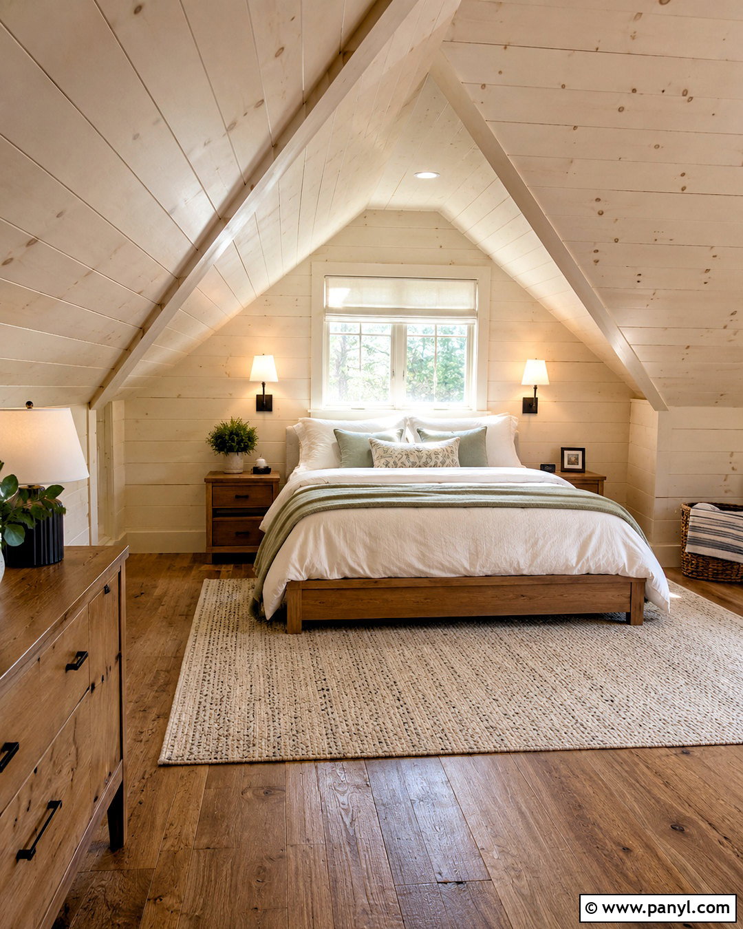 Cream Painted Knotty Pine Attic Walls - 20 painted knotty pine walls before after ideas