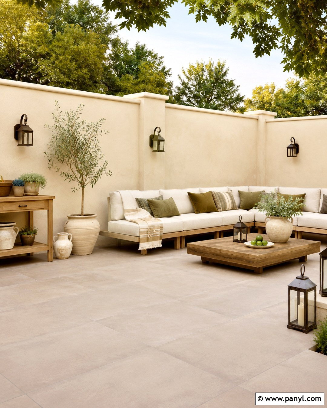 Cream Patio Wall - 20 Patio Wall Color Ideas