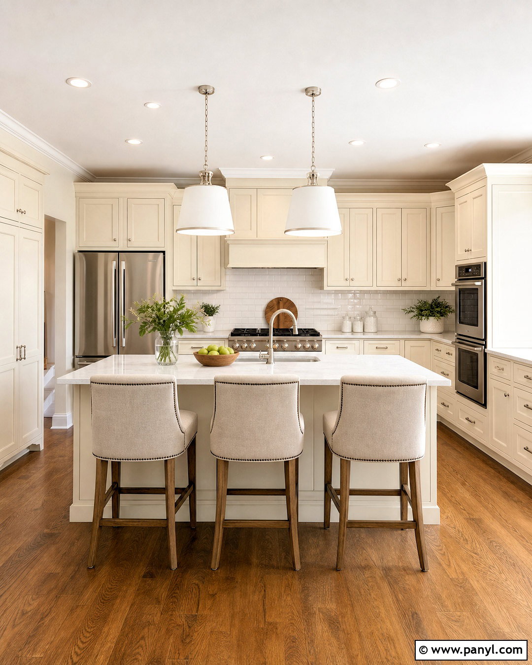 Cream Shaker Kitchen With White Quartz - 20 cream kitchen ideas