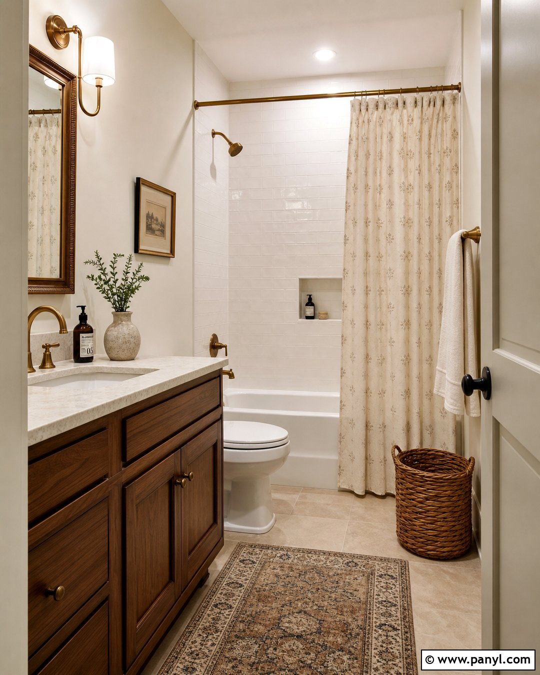 Cream Small Bathroom Walls - 25 Small Bathroom Wall Color Ideas