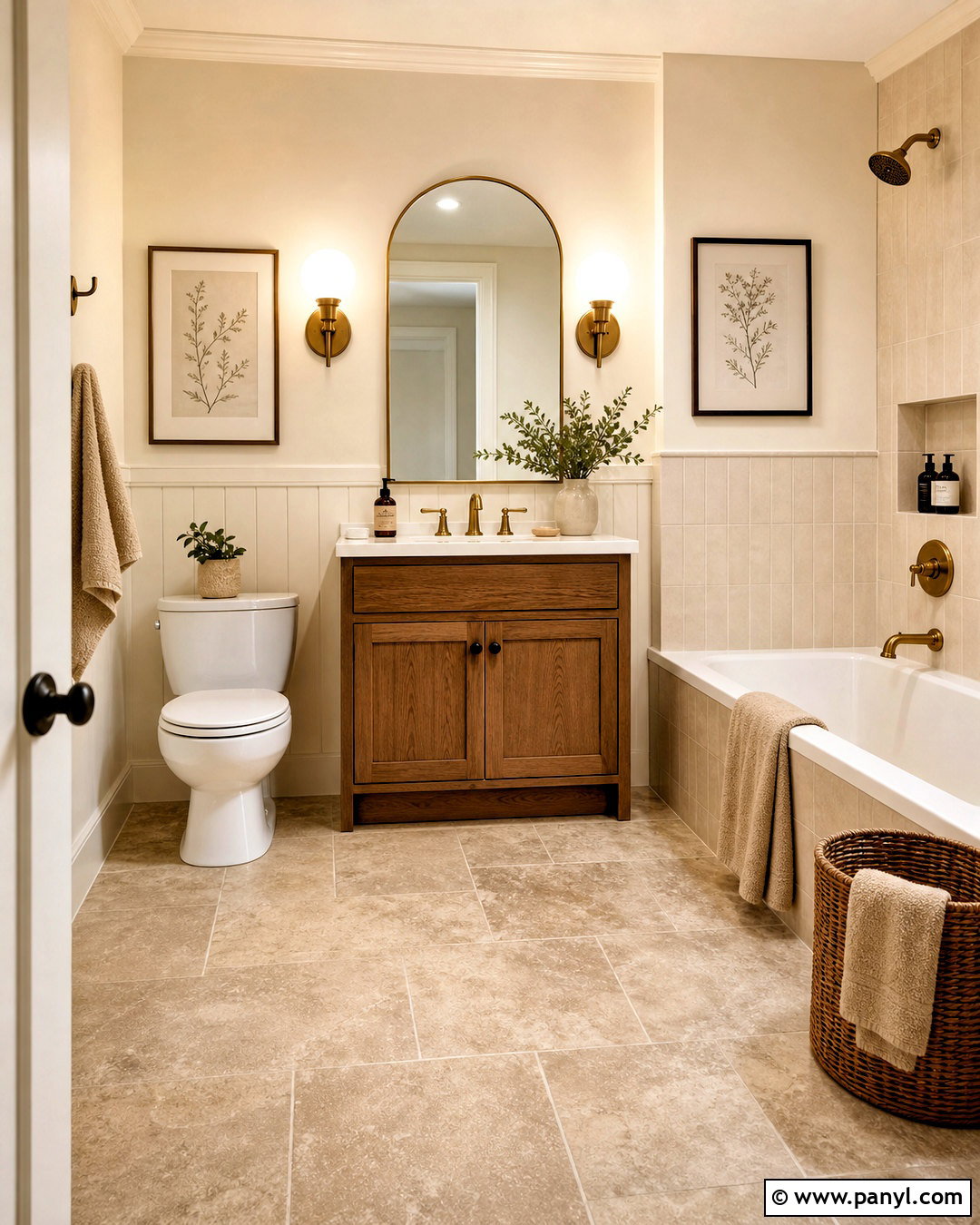 Cream Small Bathroom - 20 small bathroom colours