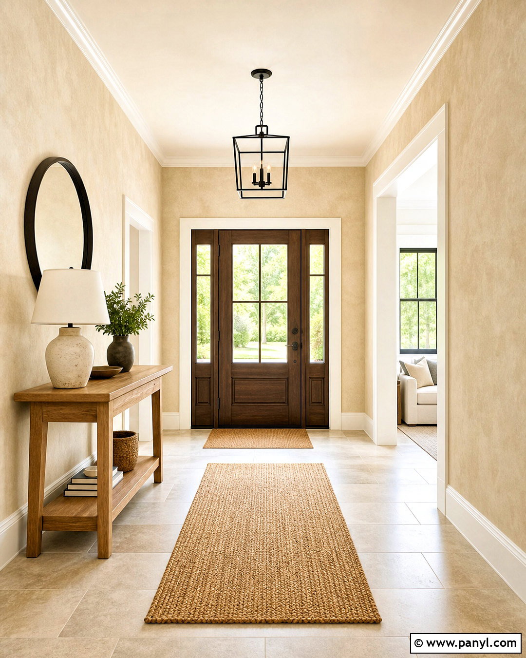 Cream Sponge Painted Walls - 20 sponge painting walls ideas