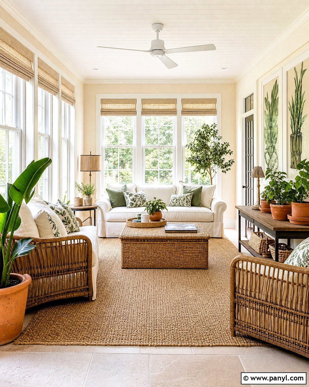 Cream Sunroom - 20 cream color room ideas
