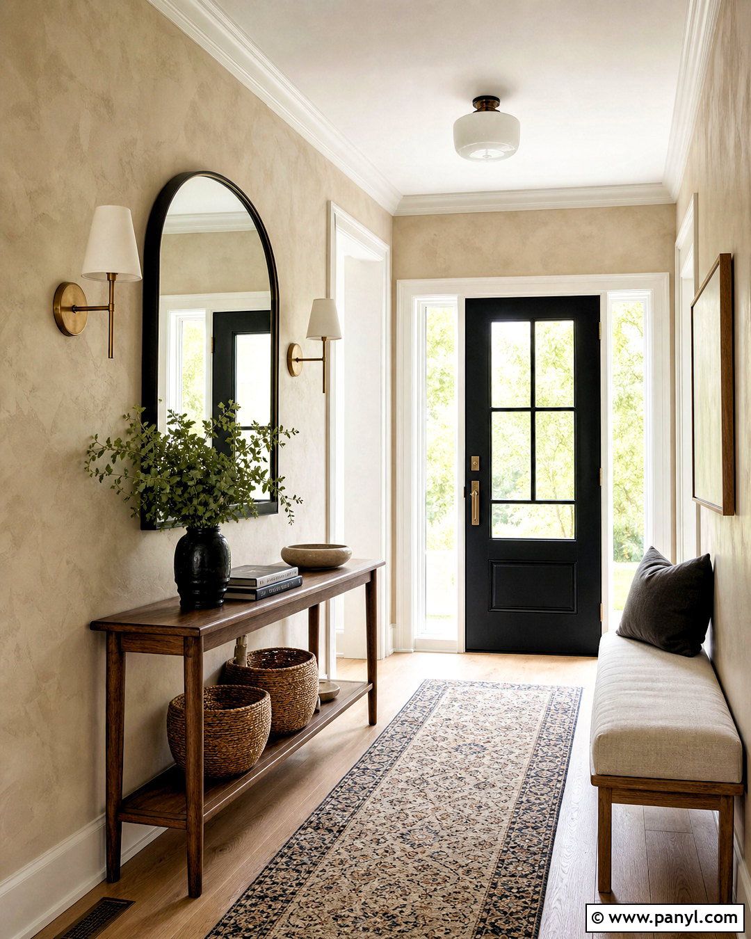 Cream Venetian Plaster Entryway - 20 venetian plaster walls