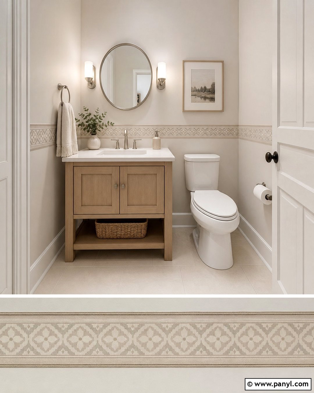 Cream Wallpaper Wall Border - 20 Neutral Color Wall Border Ideas