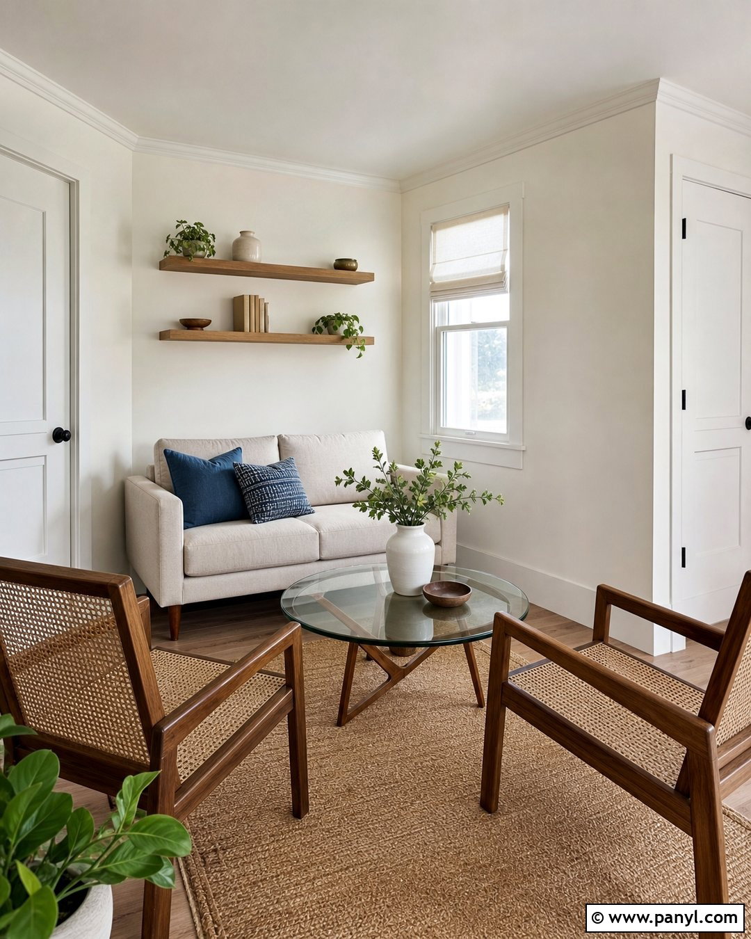 Cream Walls And Ceiling In A Small Living Room - 20 Cream Walls And Ceiling Ideas