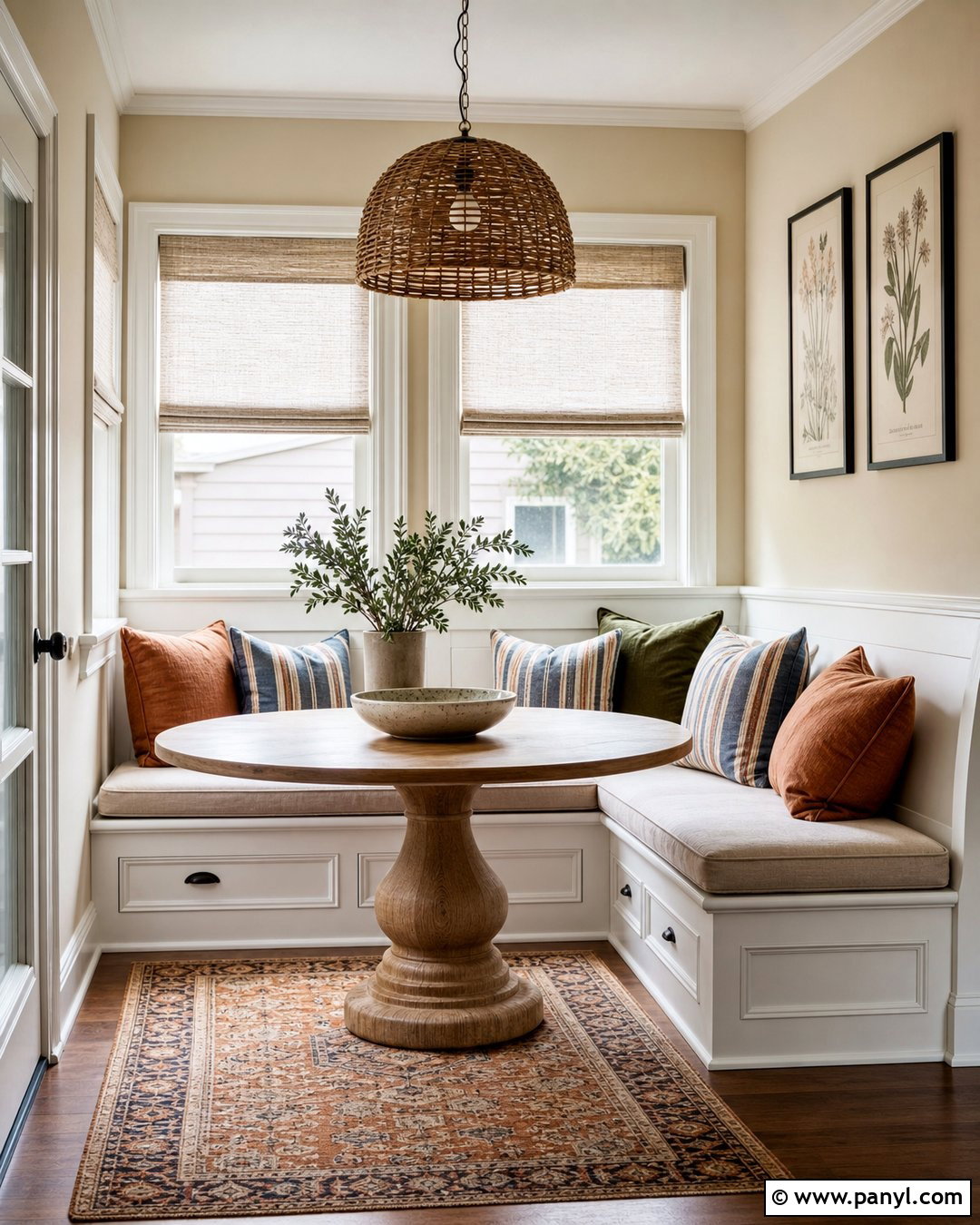 Cream Walls Breakfast Nook - 30 Cream Walls With White Trim Ideas