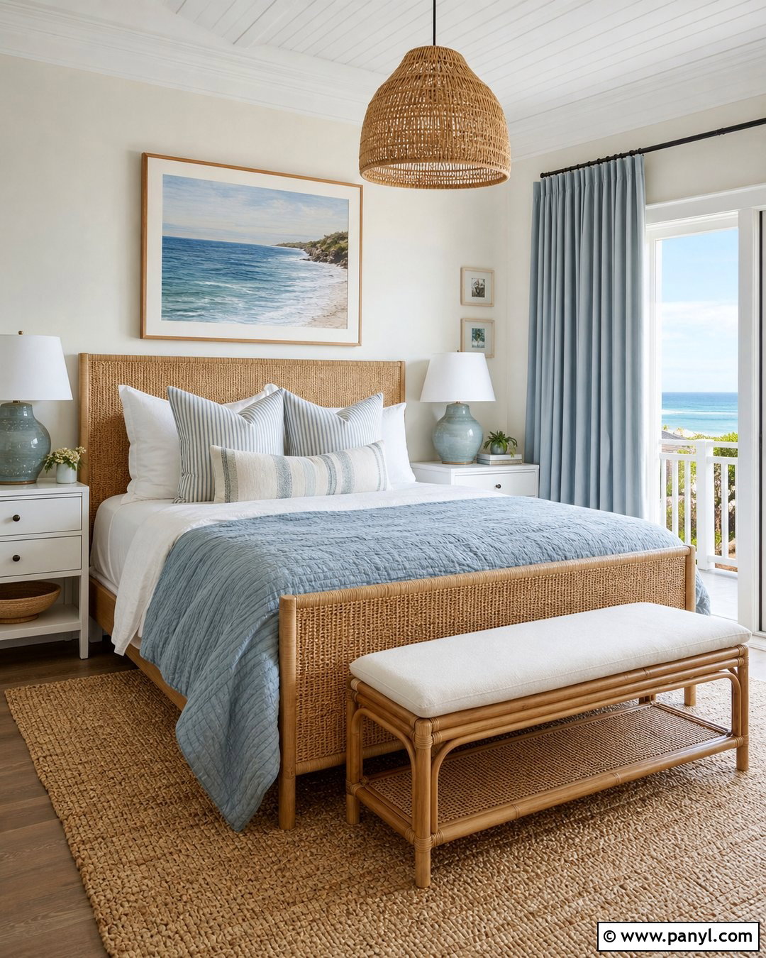 Cream Walls Coastal Bedroom - 30 Cream Walls With White Trim Ideas