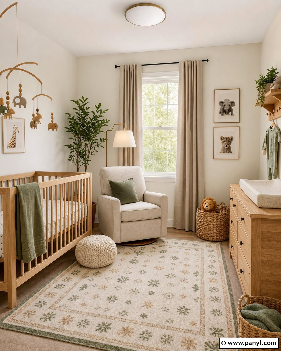 Cream Walls In A Neutral Nursery - 25 Creamy Walls