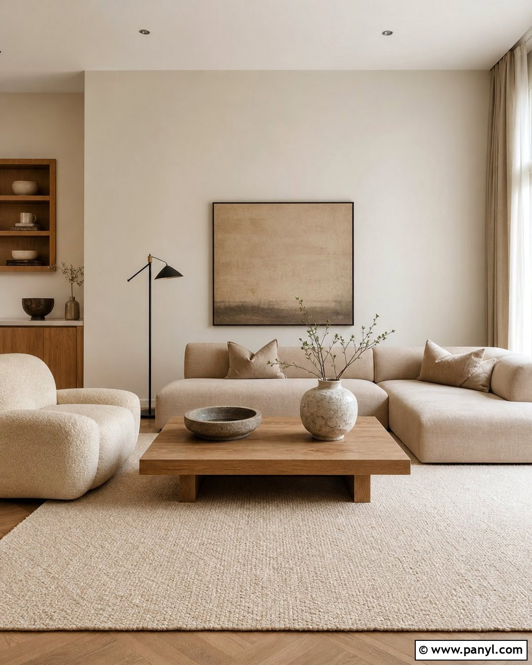 Cream Walls In Minimalist Home - 30 Cream Color Walls