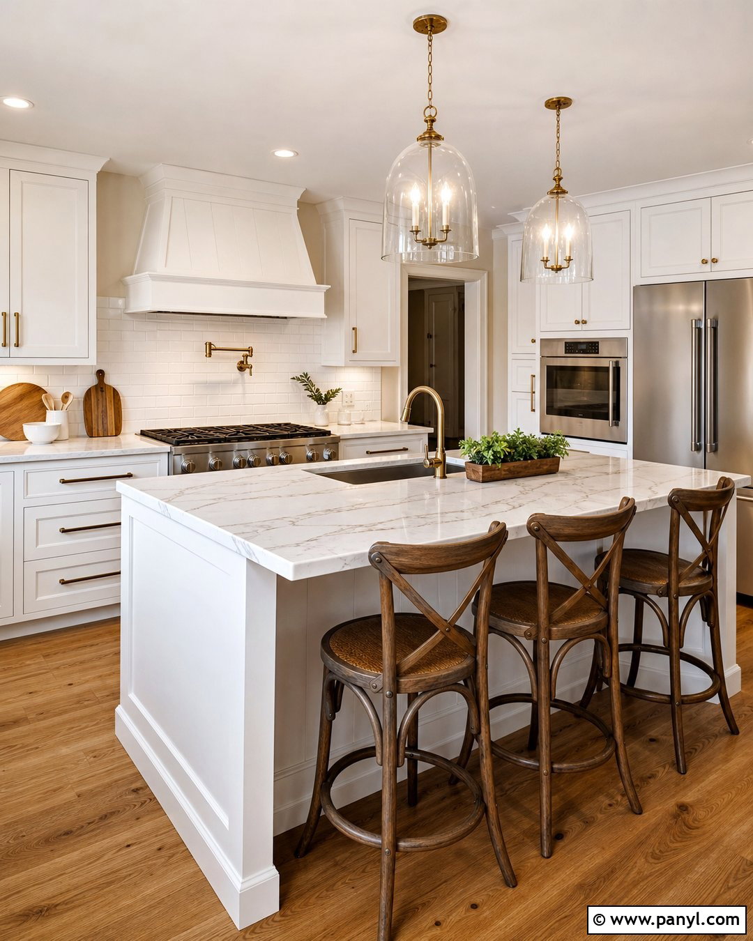 Cream Walls Kitchen With White Cabinets - 30 Cream Walls With White Trim Ideas