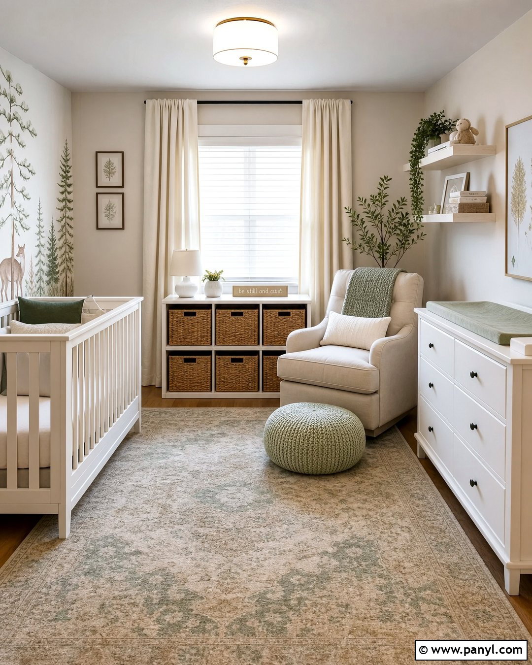Cream Walls Nursery With White Furniture - 30 Cream Walls With White Trim Ideas