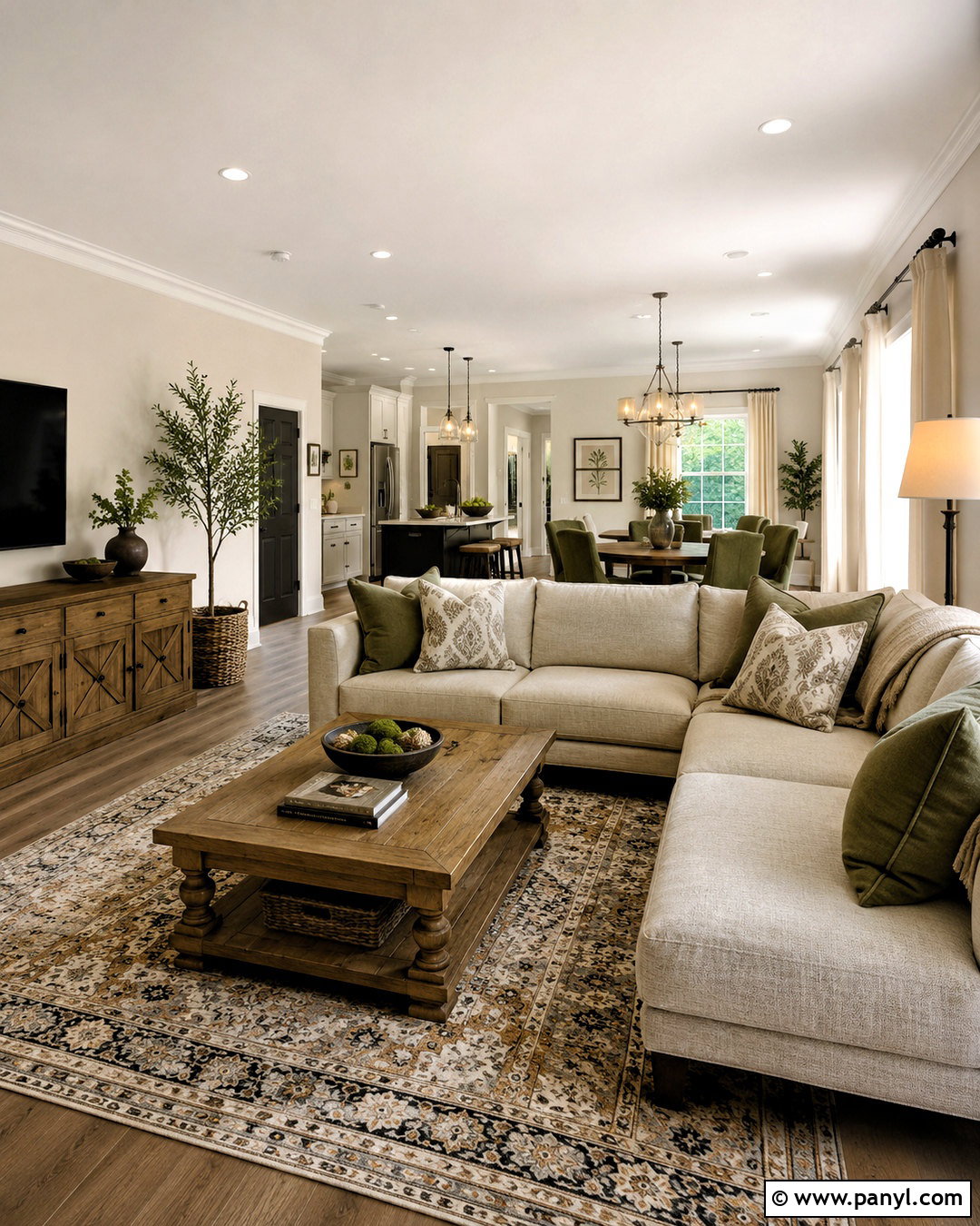 Cream Walls Open Plan Living Room - 20 cream walls living room ideas