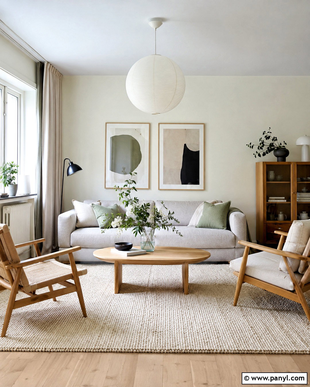 Cream Walls Scandinavian Living Room - 20 cream walls living room ideas