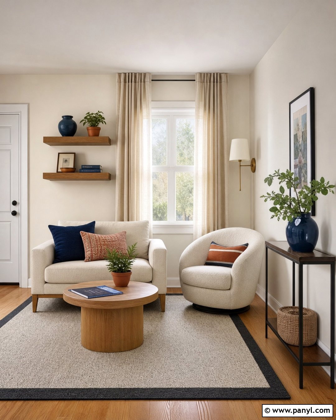 Cream Walls Small Living Room - 30 Cream Walls With White Trim Ideas