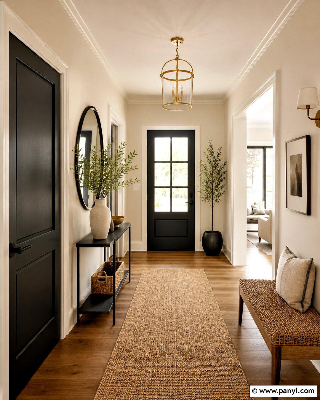 Cream Walls With Black Doors - 20 Wall Colors That Go With Black Ideas
