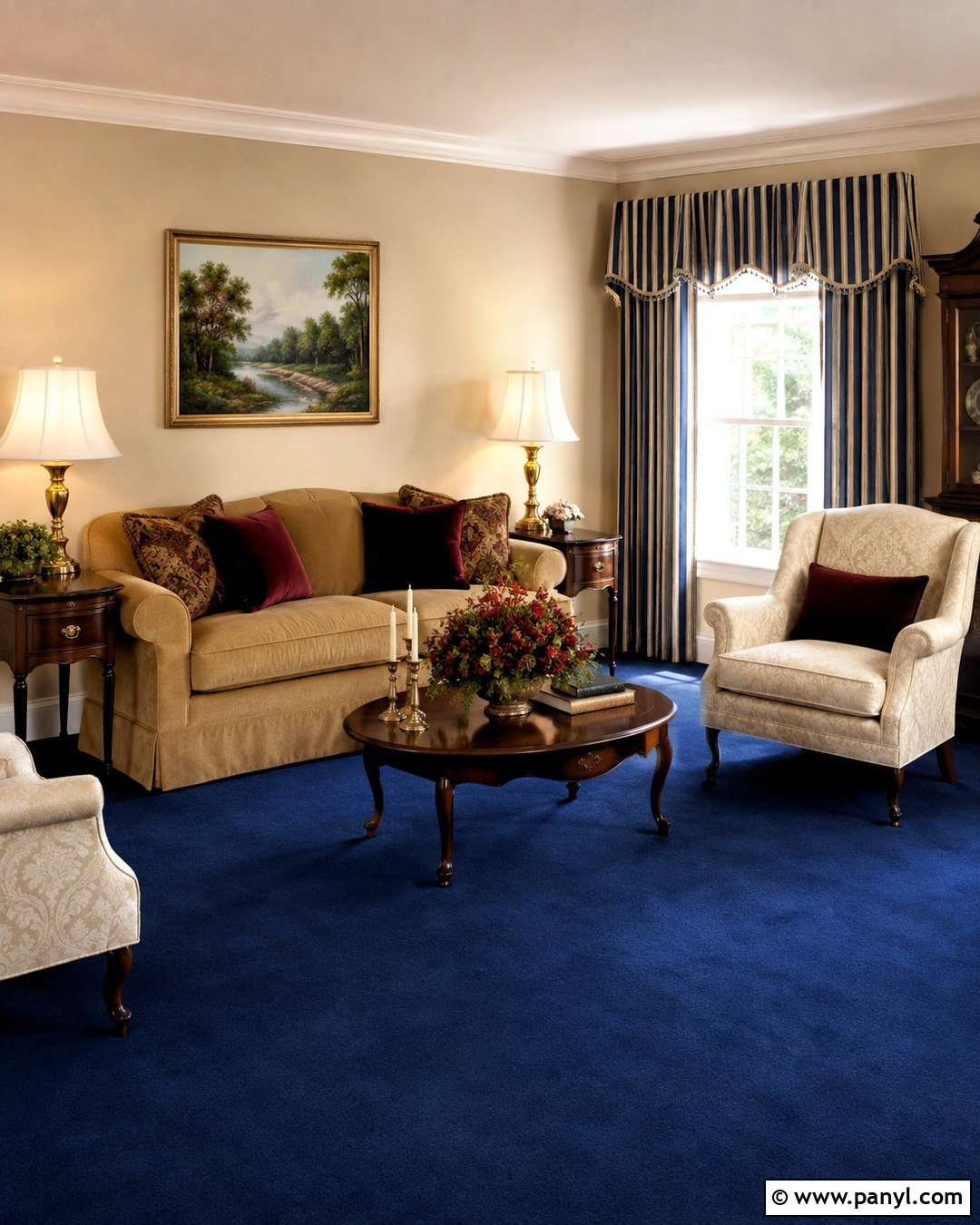 Cream Walls With Blue Carpet - 20 Wall Color With Blue Carpet Ideas