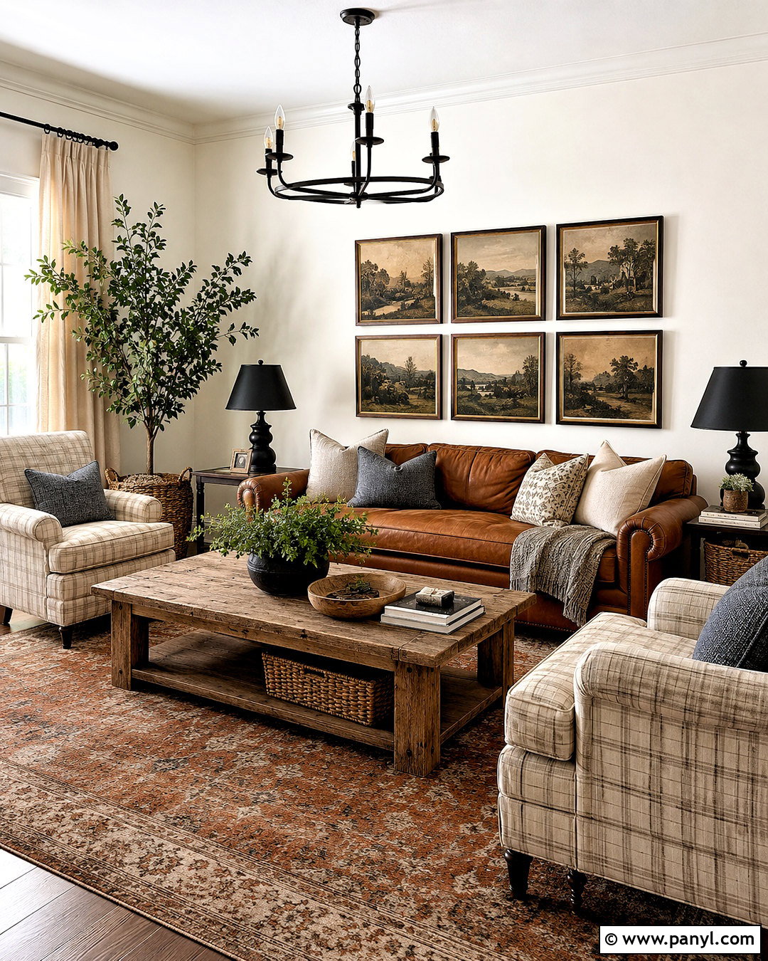 Cream Walls With Brown Leather Sofa - 20 cream walls living room ideas