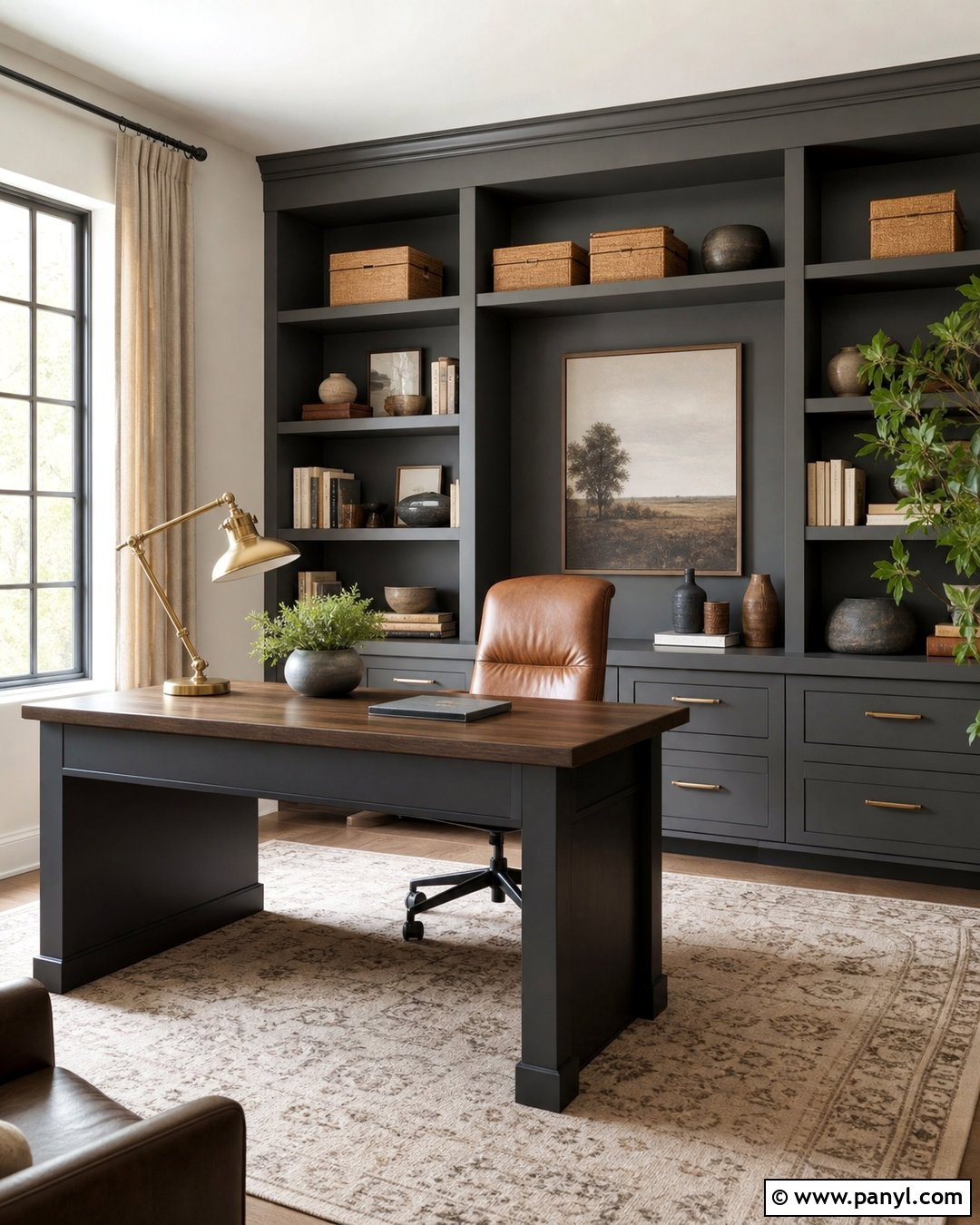 Cream Walls With Charcoal Gray Decor - 35 Creme Walls
