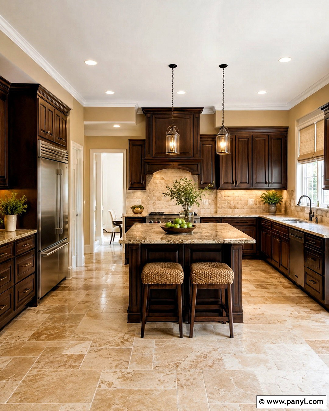 Cream Walls With Dark Brown Cabinets - 20 Wall Color For Dark Brown Cabinets