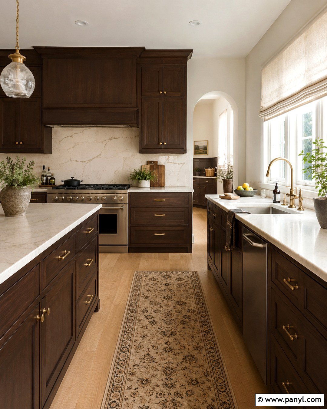 Cream Walls With Dark Brown Cabinets - 20 Brown Kitchen Ideas Paint Wall Colors