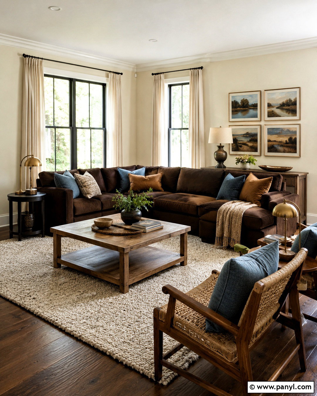 Cream Walls With Dark Brown Furniture - 20 living room paint color ideas with brown furniture ideas